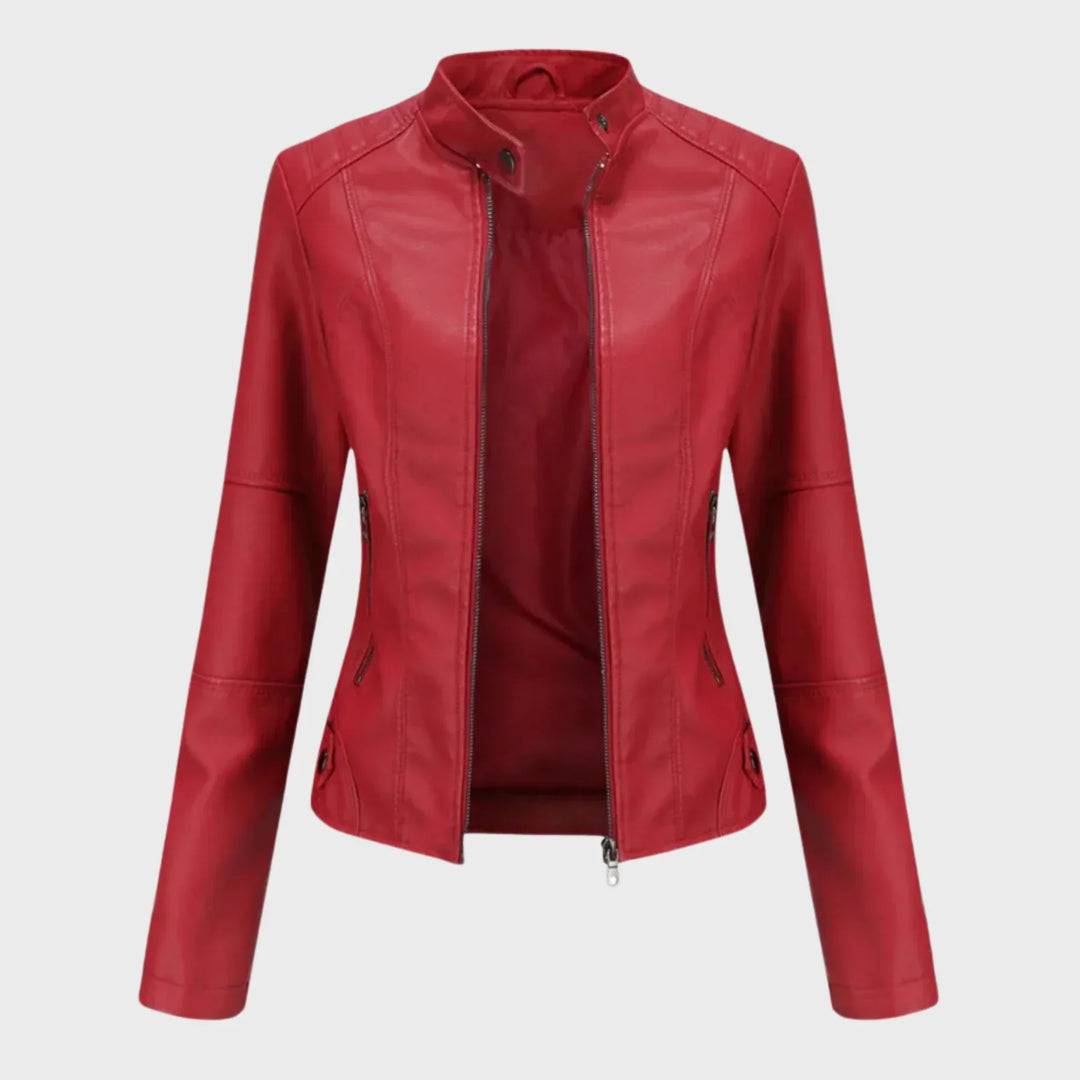 Everyday Leather Jacket with Timeless Elegance