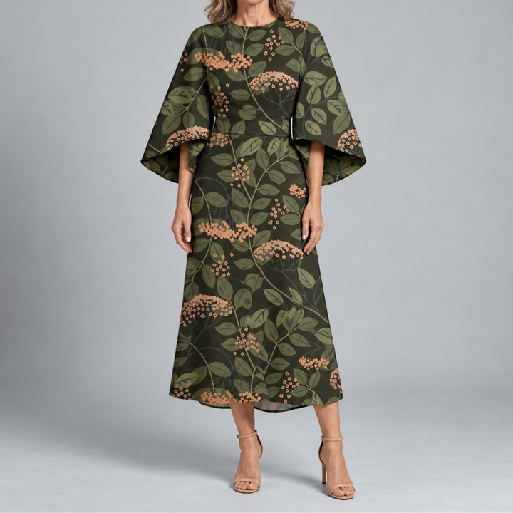 Statement Print Midi Dress