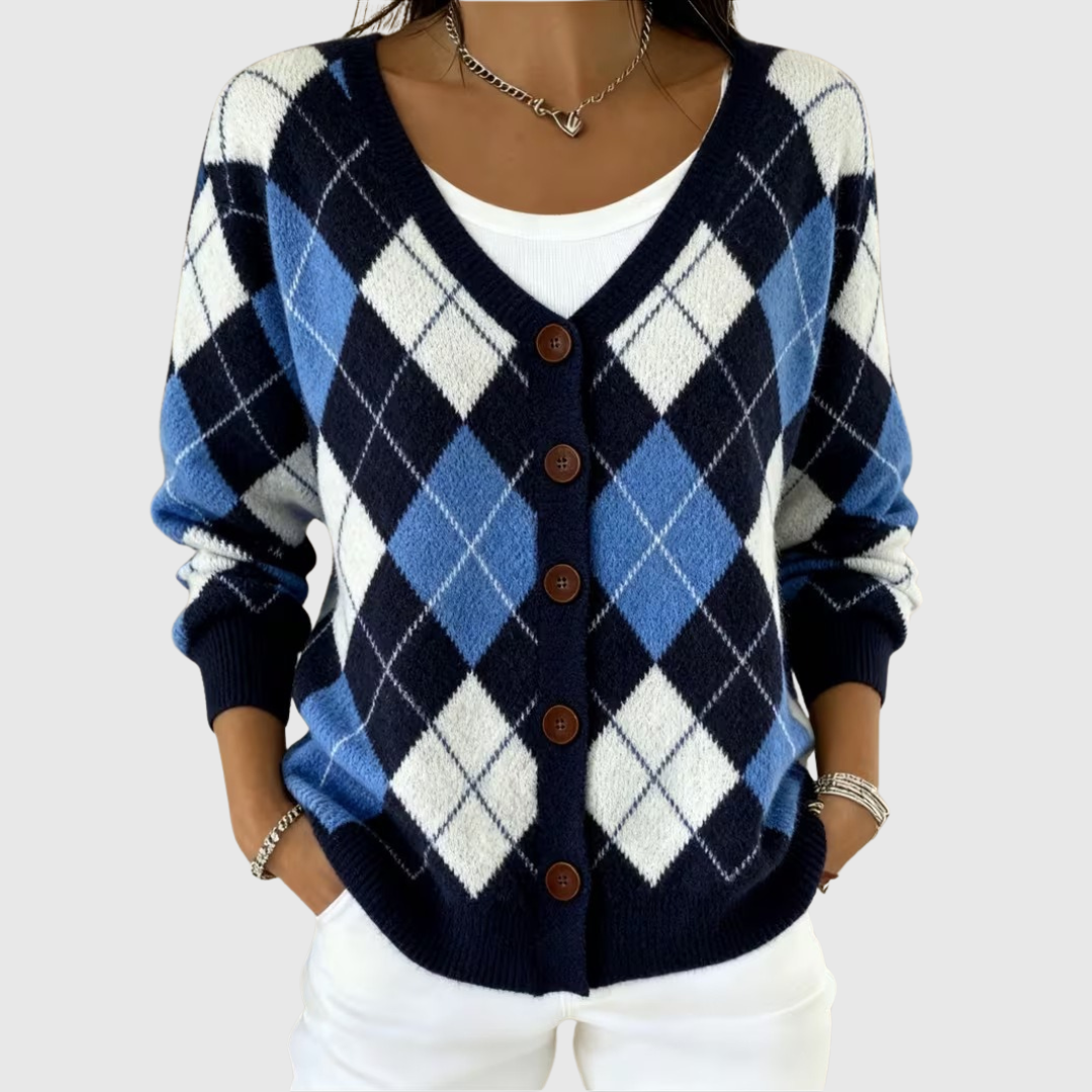 Knitted Button-Up Jacket Anika