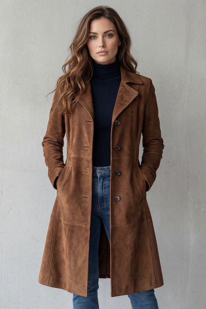 Vintage Suede Long Coat