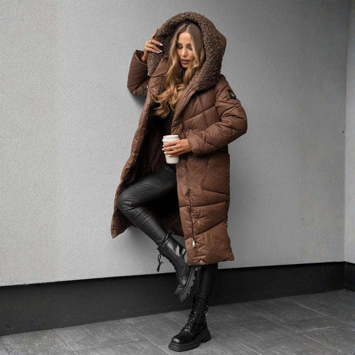 Quilted Coat with Hood