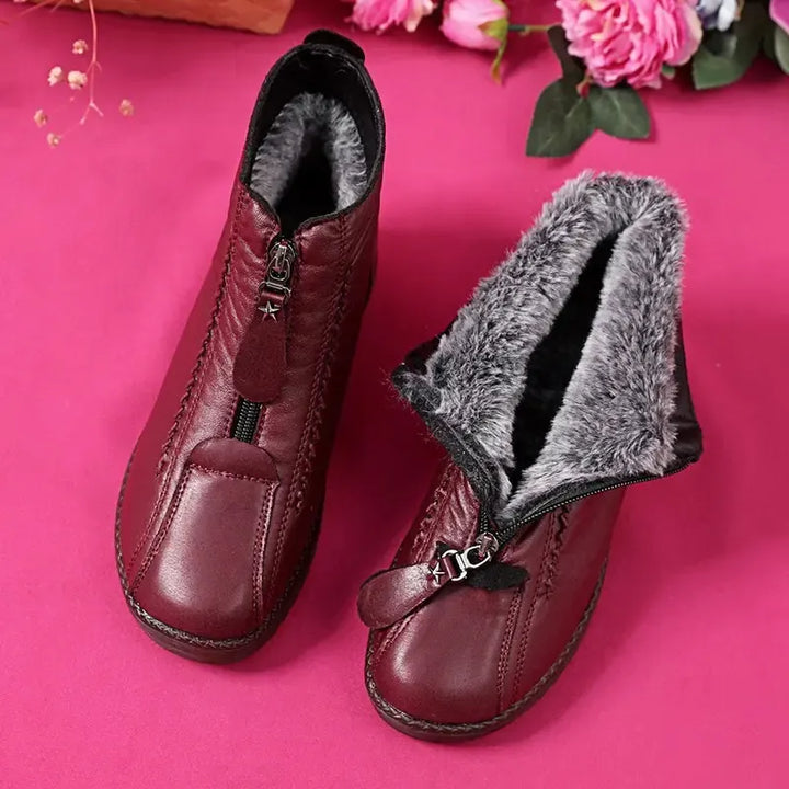Soft Leather Winter Boots