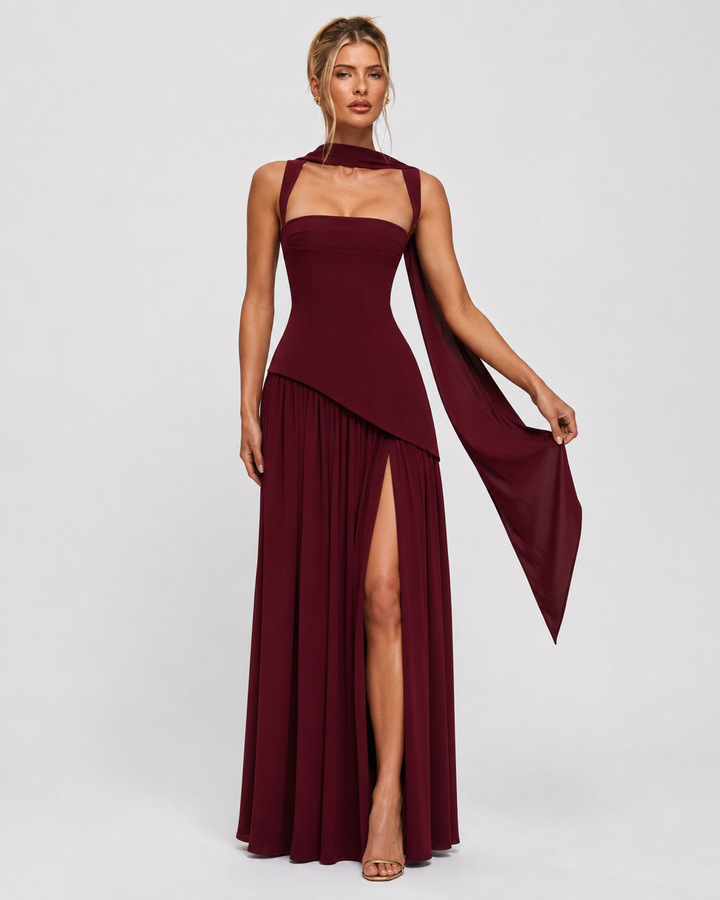 Corset Maxi Evening Dress