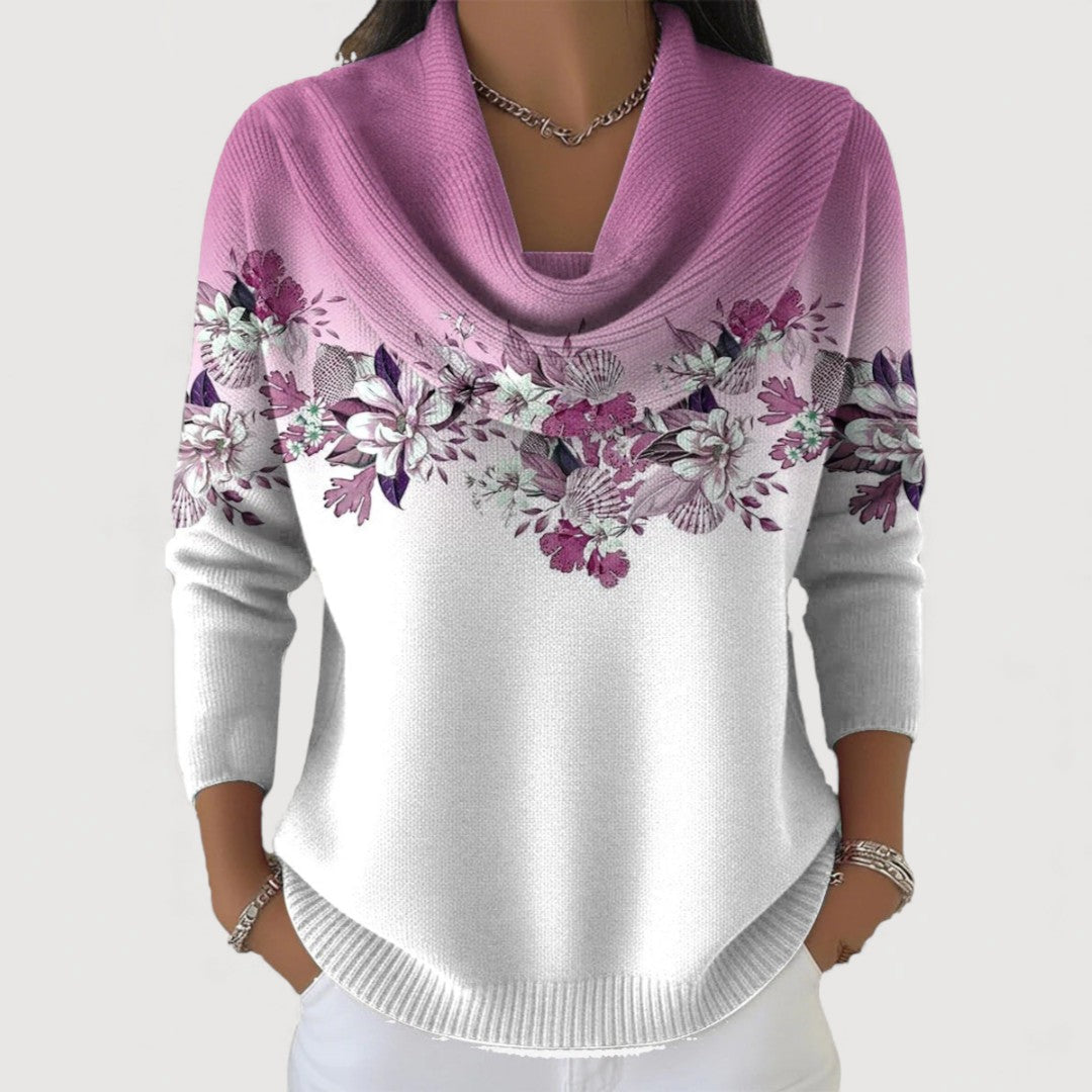 Floral Knitted Sweater