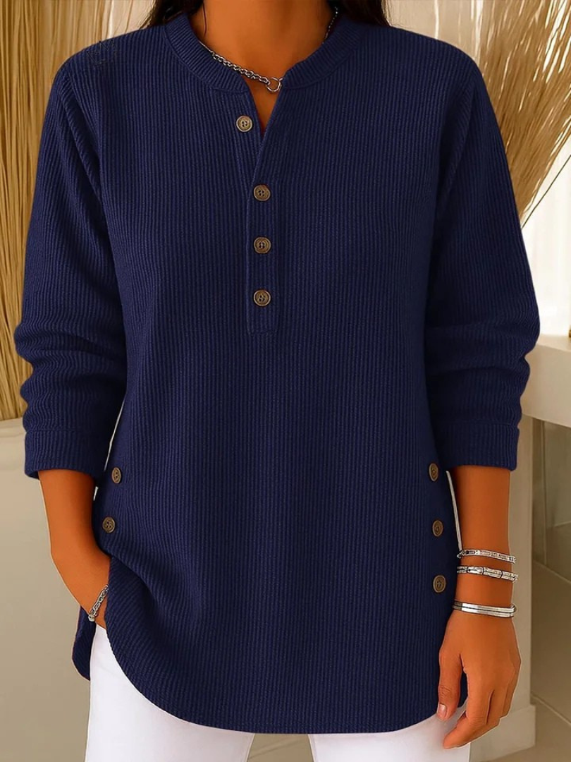 Button Henley Tunic