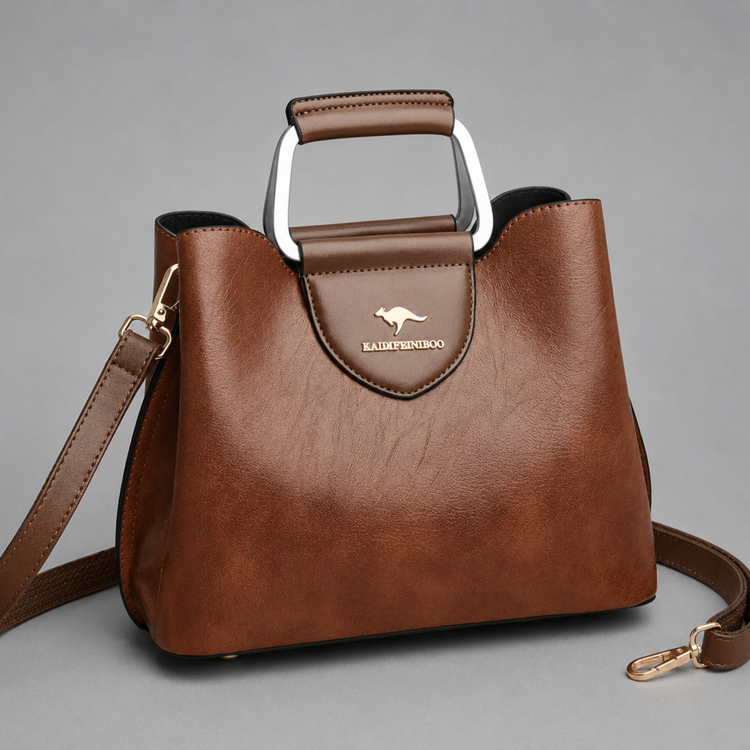 Structured Vegan Leather Handbag