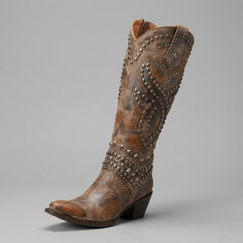 Western Knee-High Boots