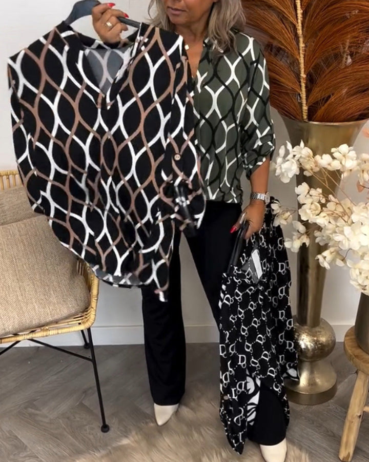Graphic Print Blouse