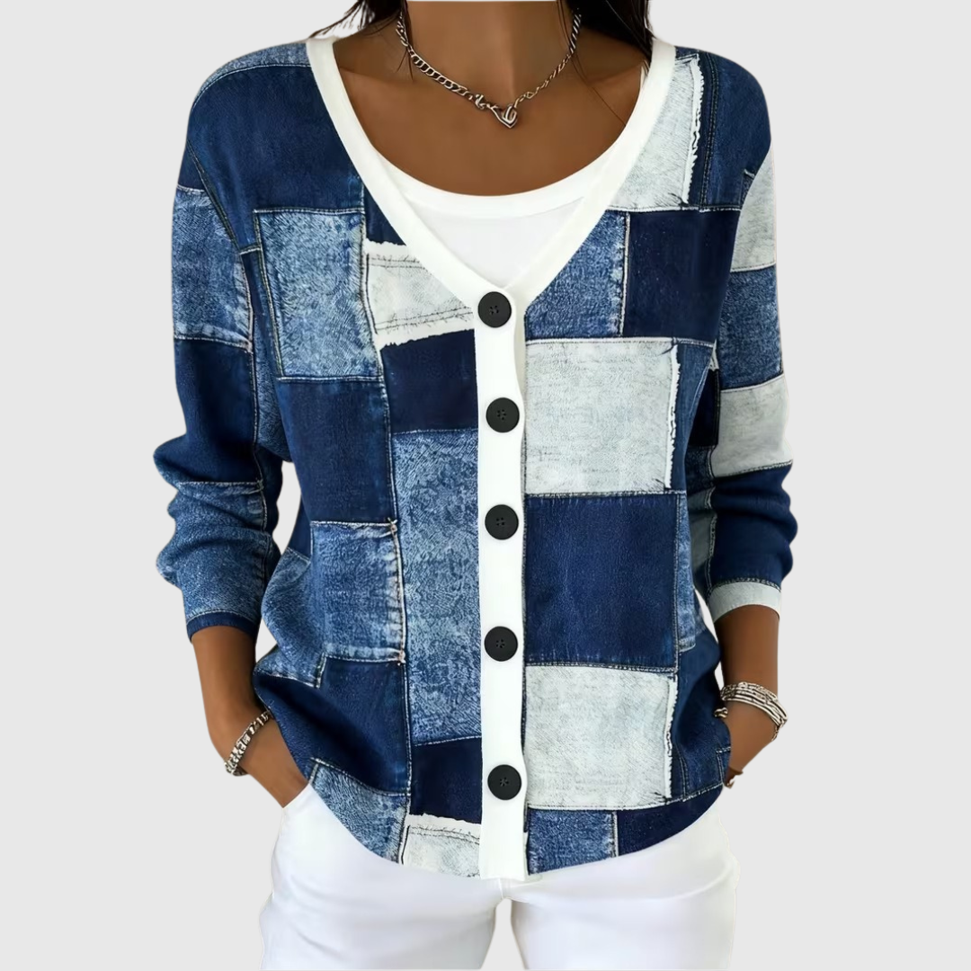 Knitted Button-Up Jacket Winnie