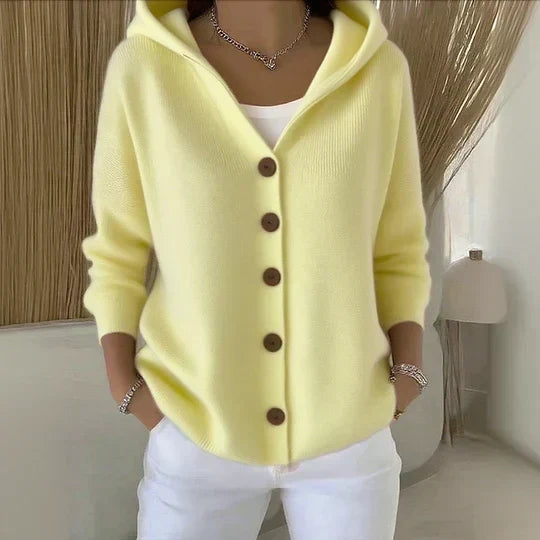 Hooded Knit Cardigan Everly