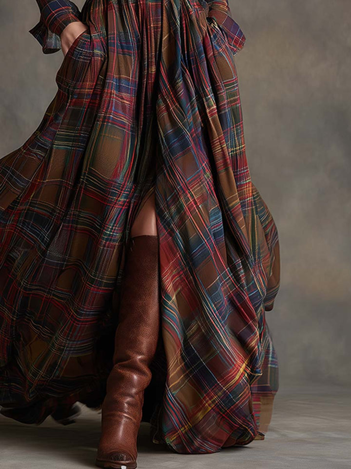 Belted Shirt Dress with Pockets