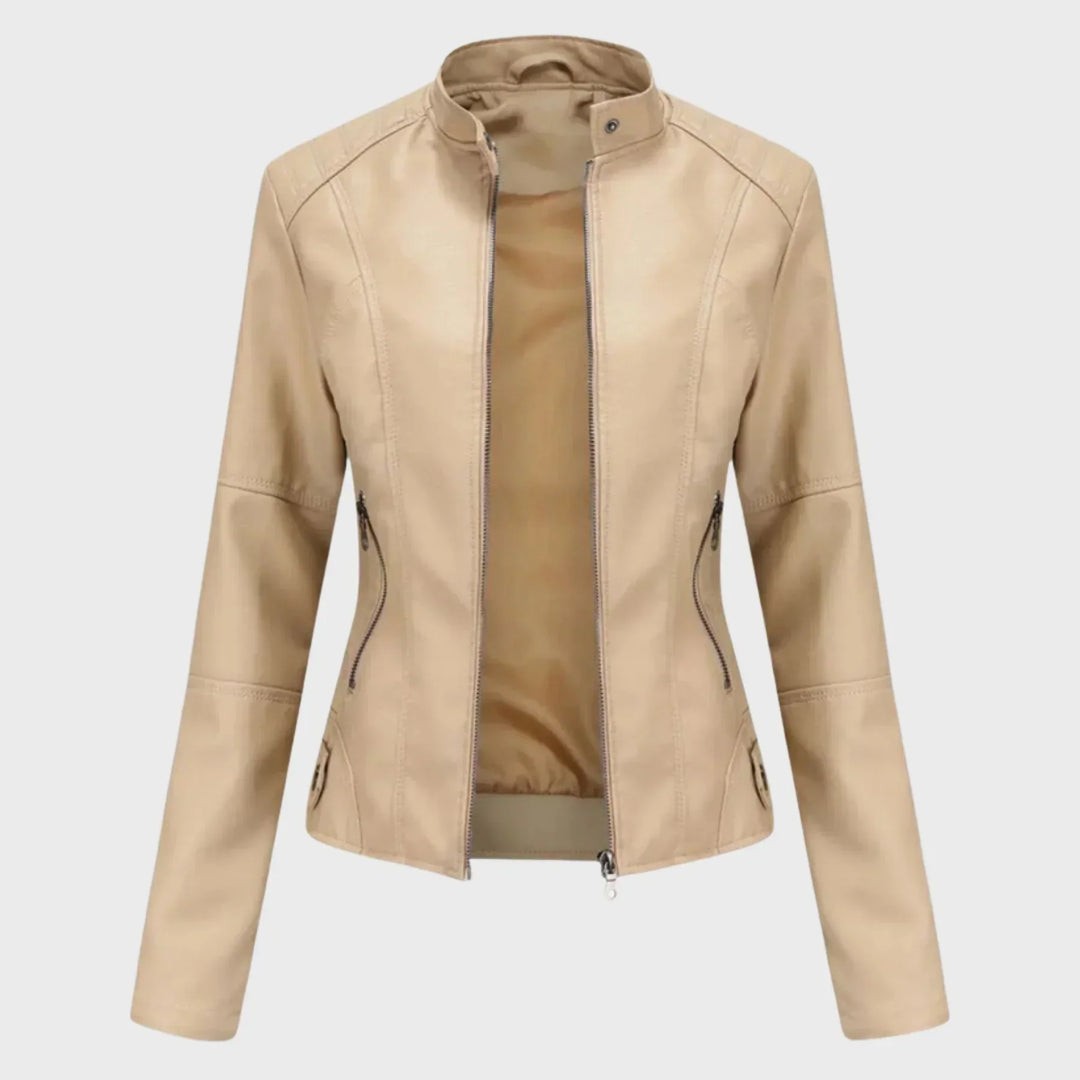 Everyday Leather Jacket with Timeless Elegance