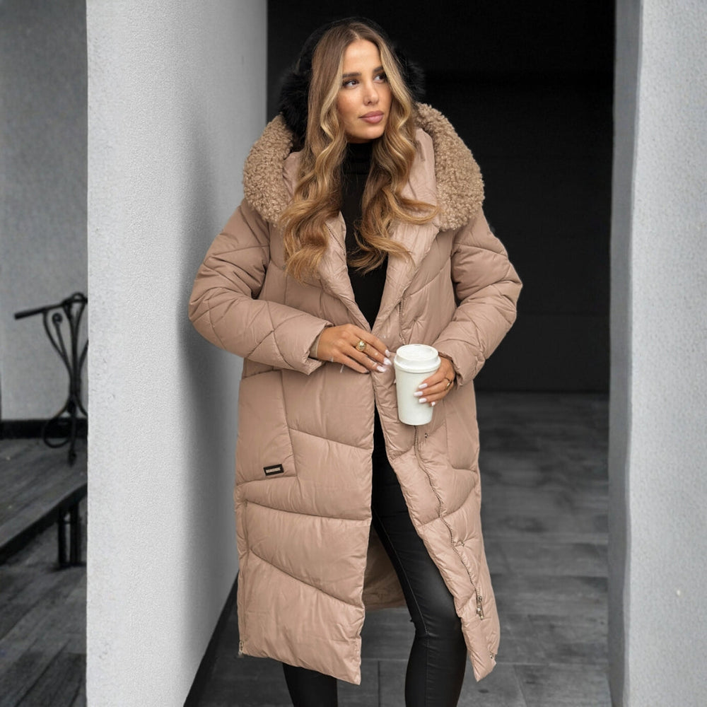 Quilted Coat with Hood