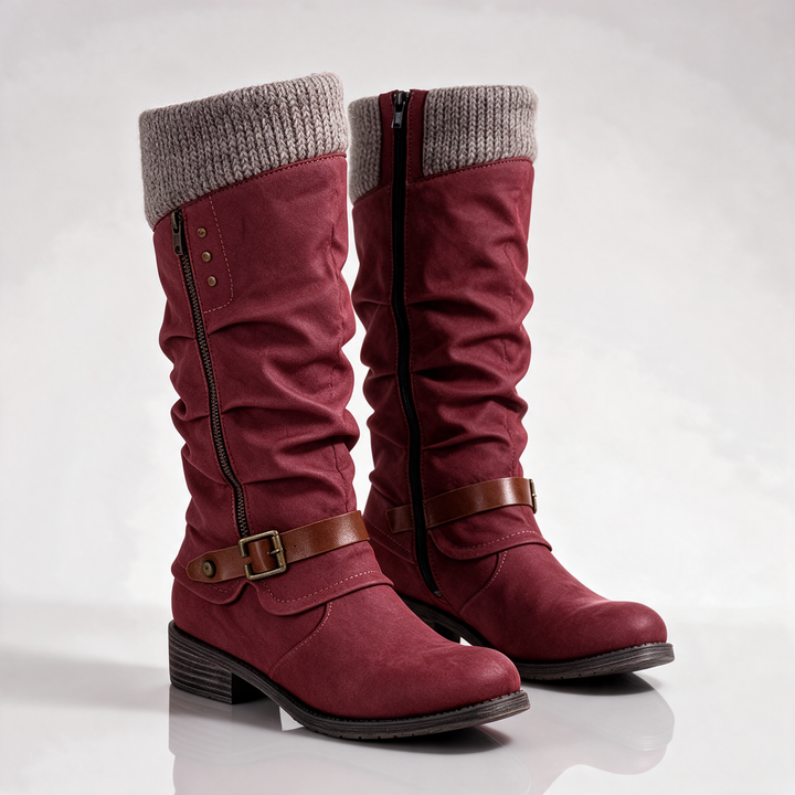Mid-Calf Buckle Boots