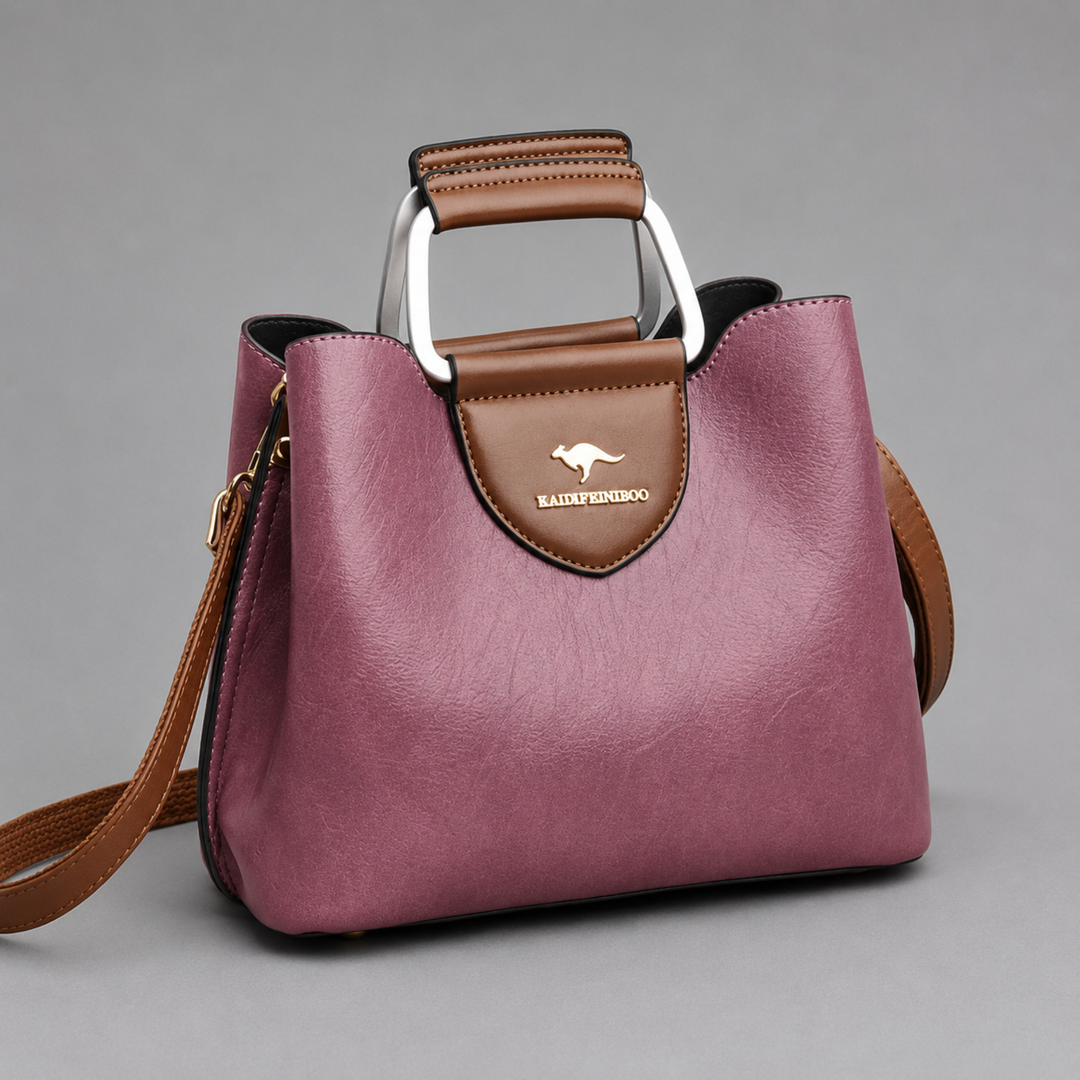 Structured Vegan Leather Handbag
