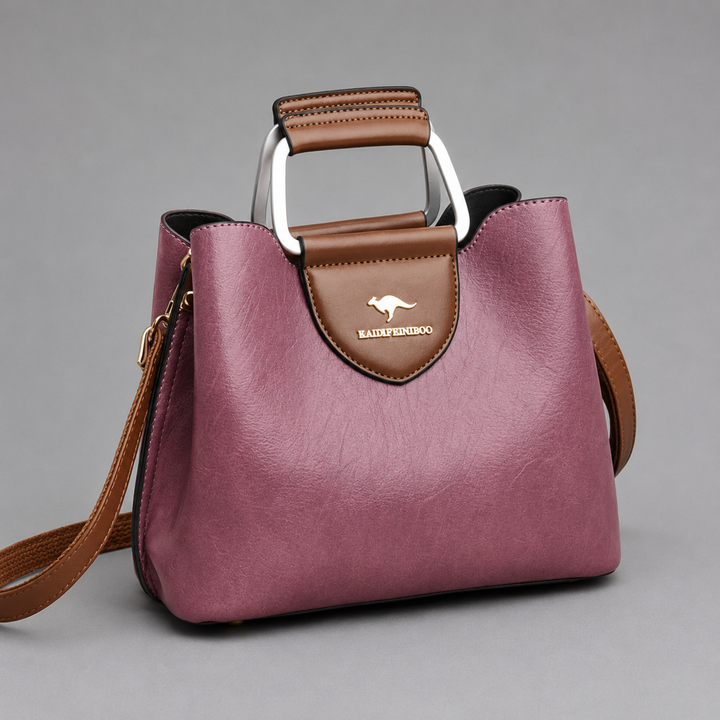 Structured Vegan Leather Handbag