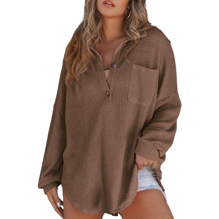 Casual Lightweight V-neck Tunic Blouse