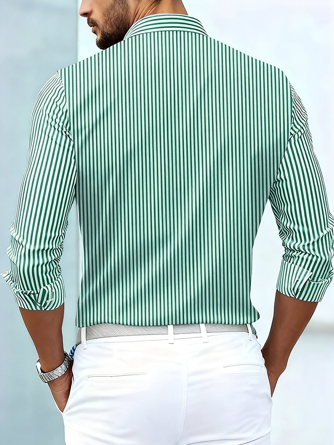 Vintage Striped Long Sleeve Shirt