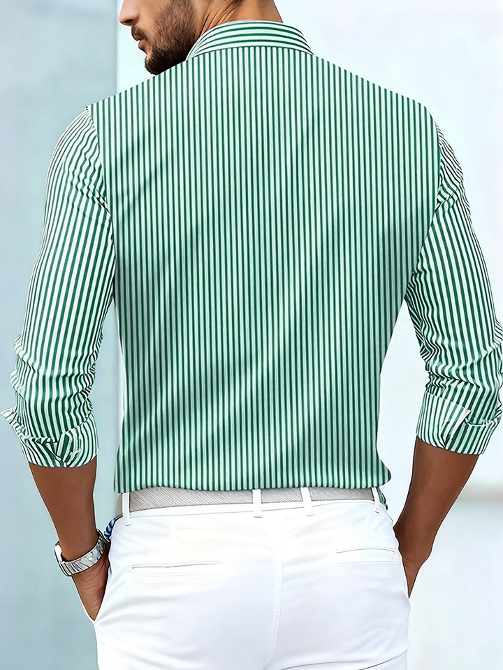 Vintage Striped Long Sleeve Shirt