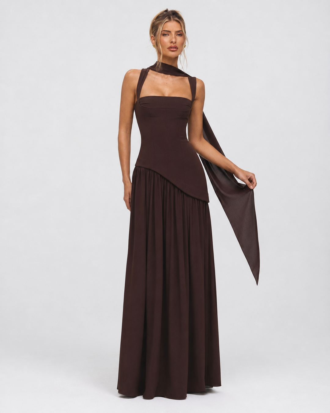 Corset Maxi Evening Dress