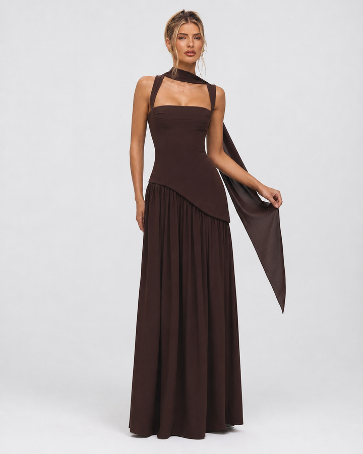 Corset Maxi Evening Dress