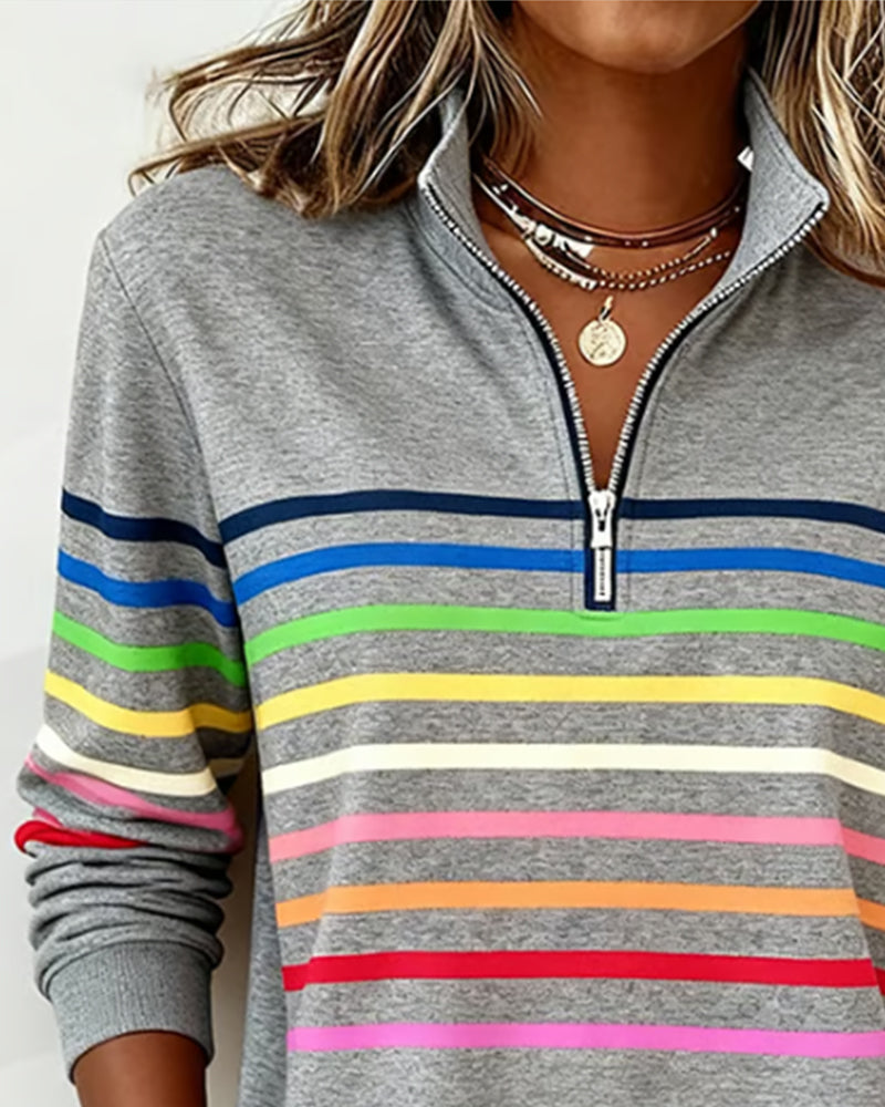 Casual Sweater with Colorful Comfort