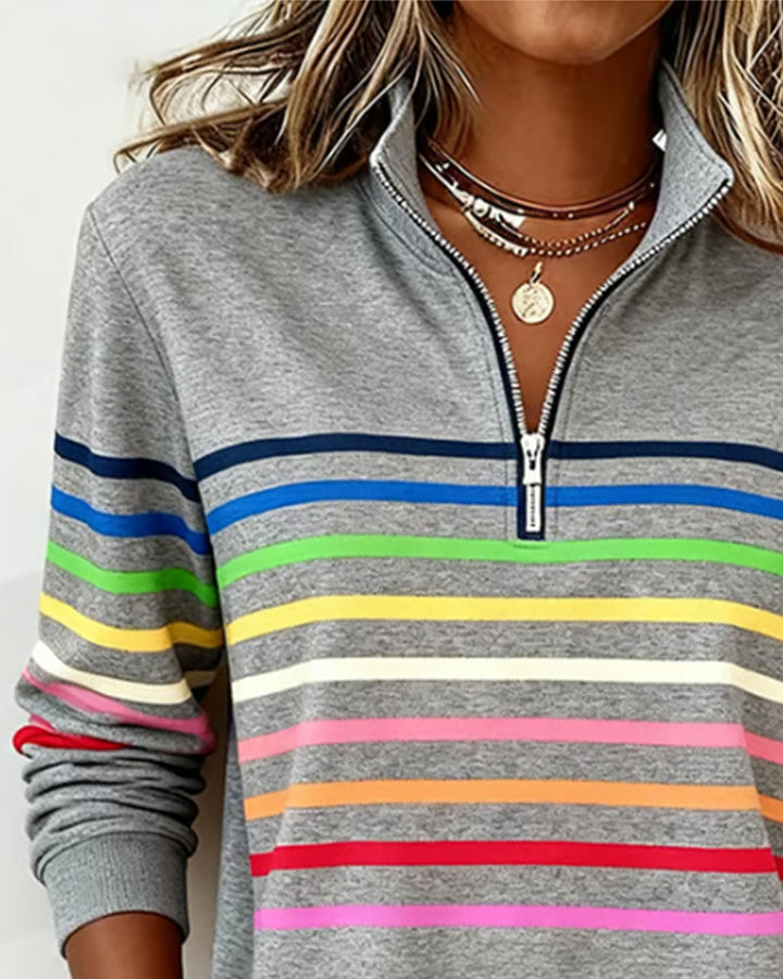 Casual Sweater with Colorful Comfort