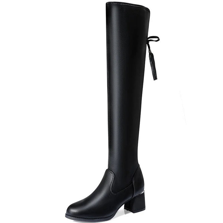 Over-the-Knee Warm Stretch Boots