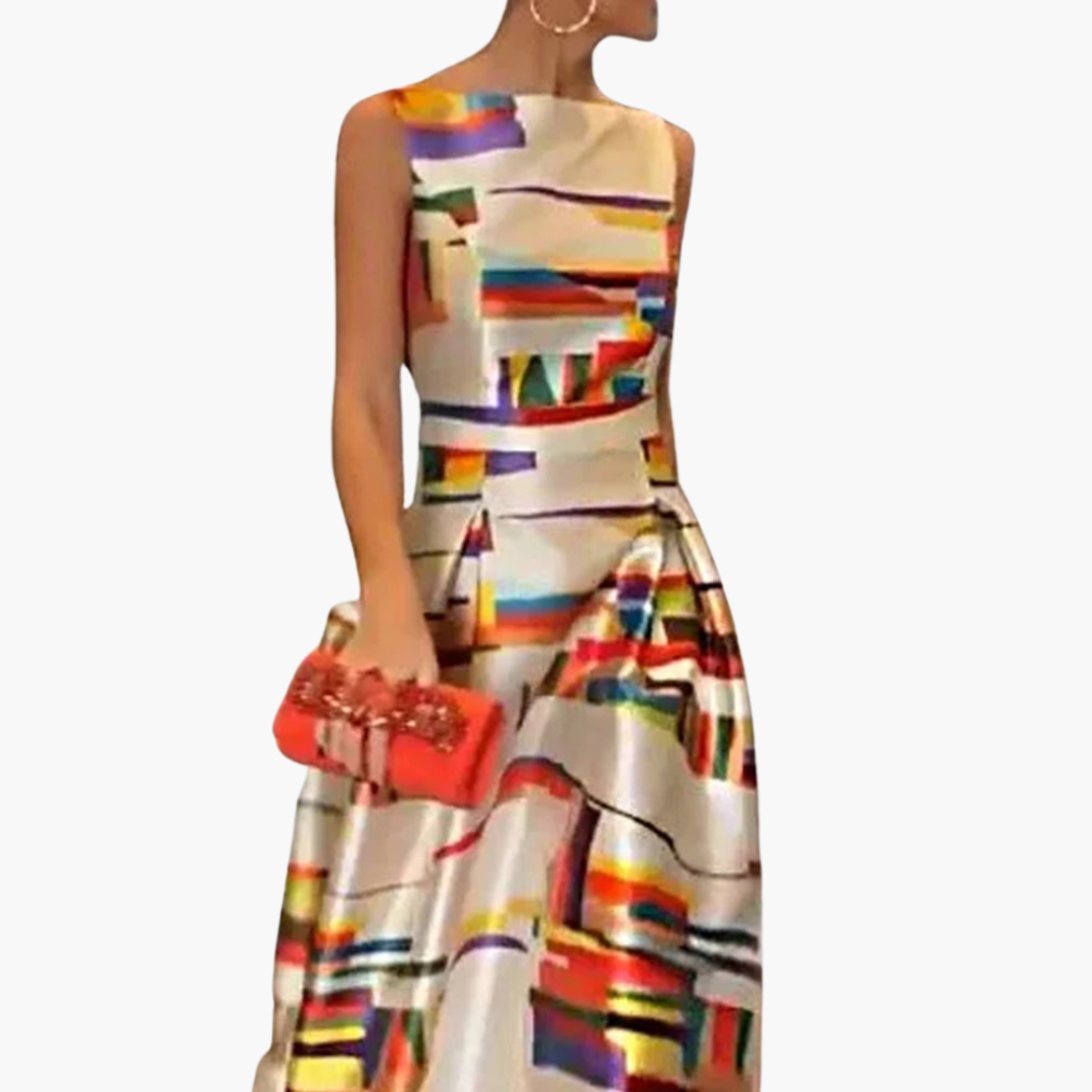 Mirabel | Geometric Maxi Dress