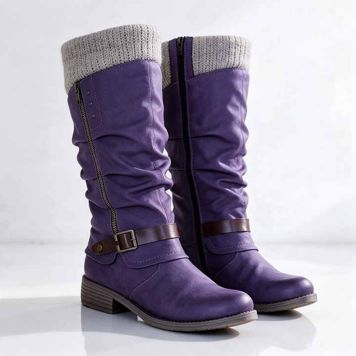 Mid-Calf Buckle Boots