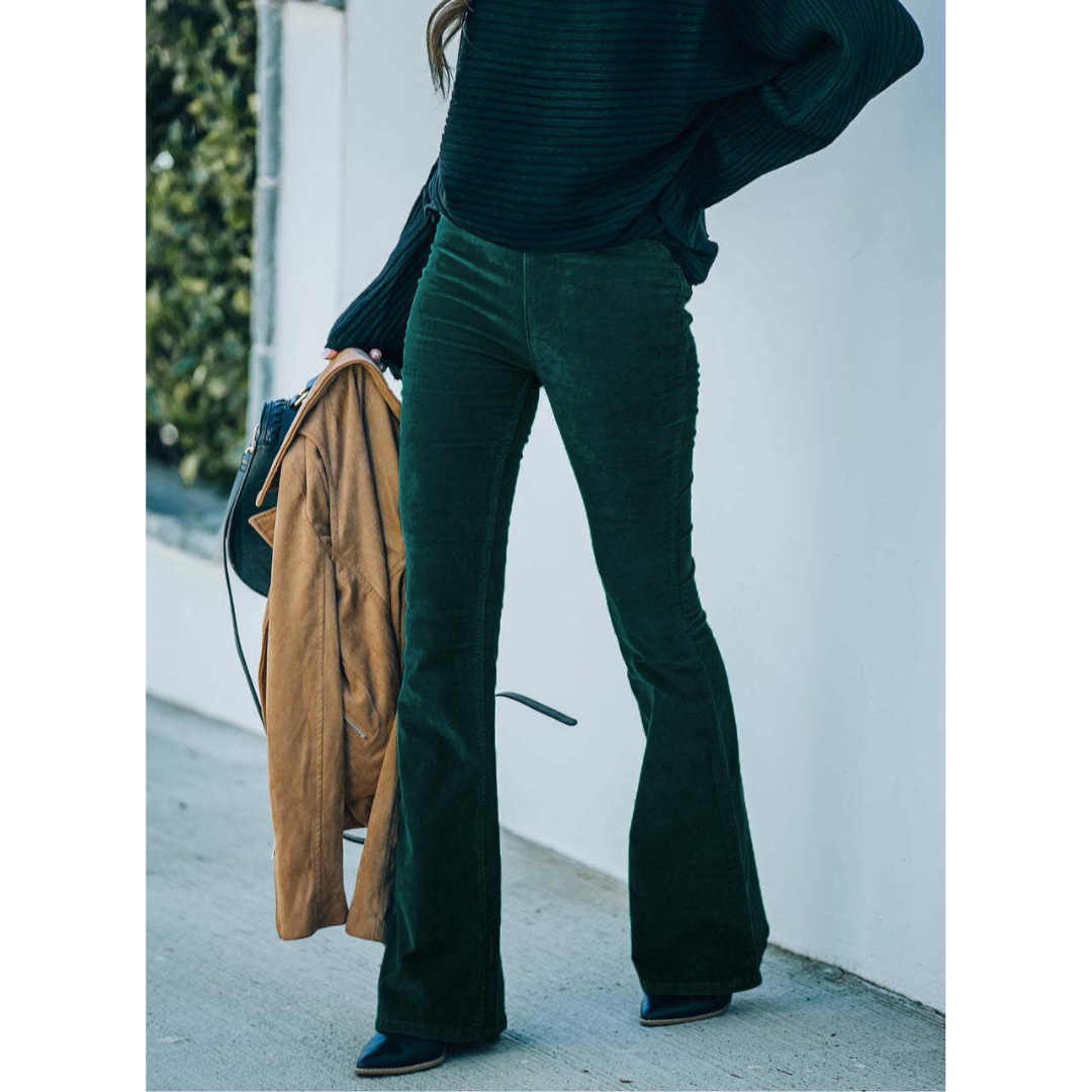 Corduroy Flare Pants