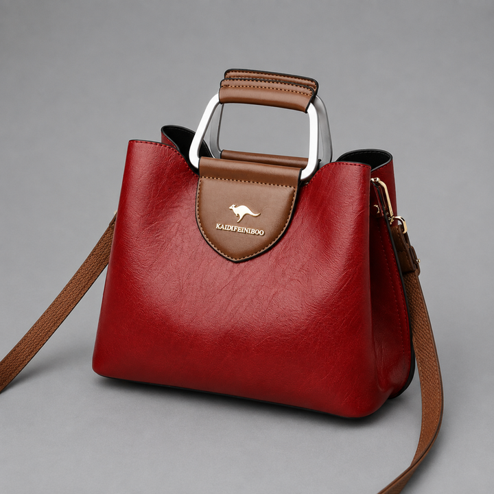 Structured Vegan Leather Handbag