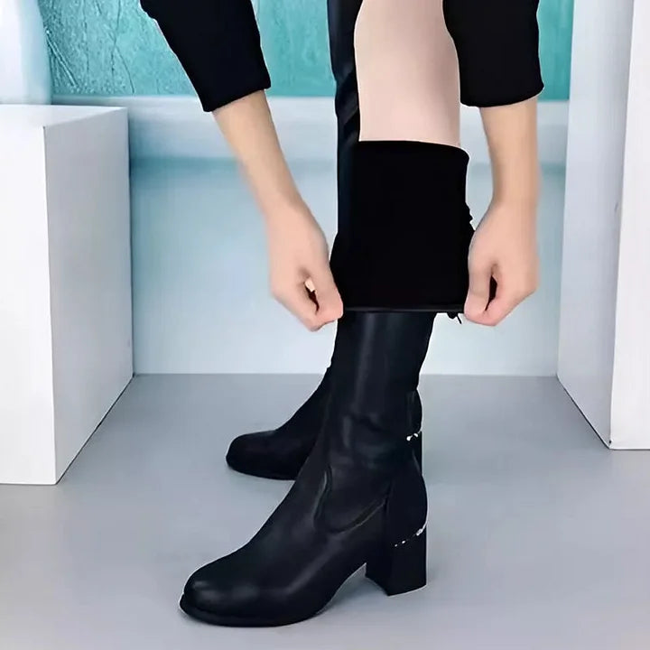 Over-the-Knee Warm Stretch Boots