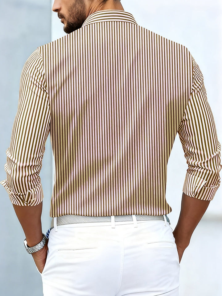 Vintage Striped Long Sleeve Shirt