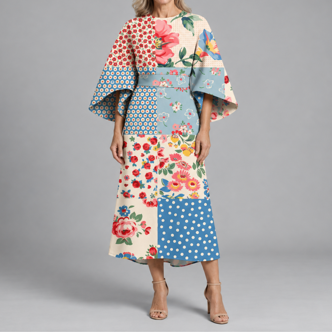 Statement Print Midi Dress