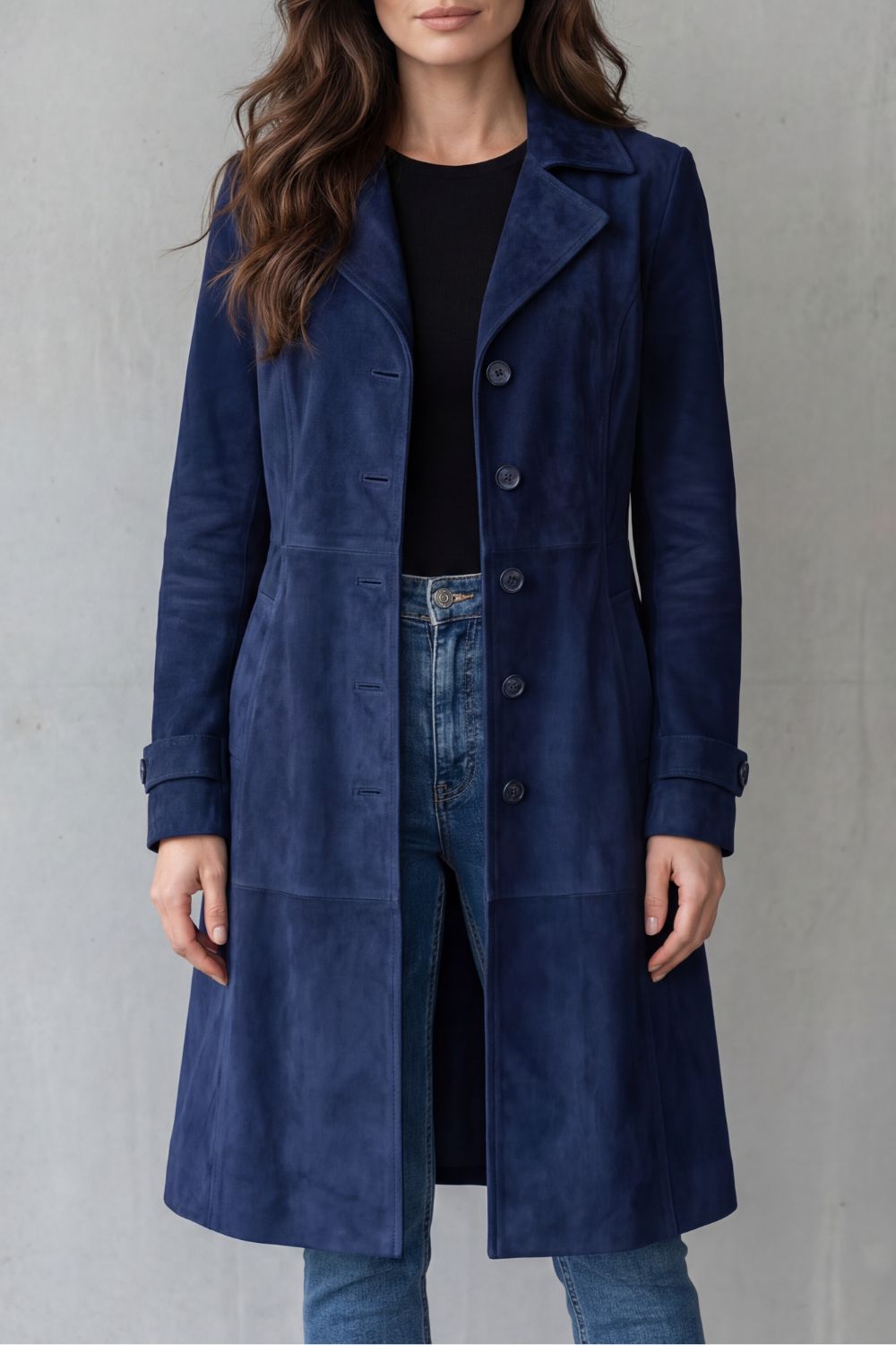 Vintage Suede Long Coat