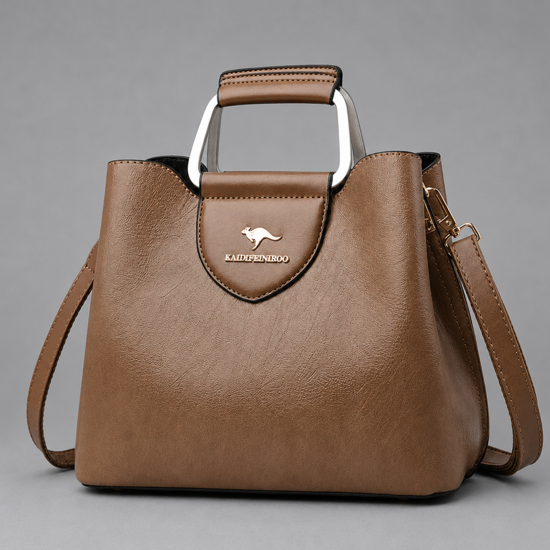 Structured Vegan Leather Handbag