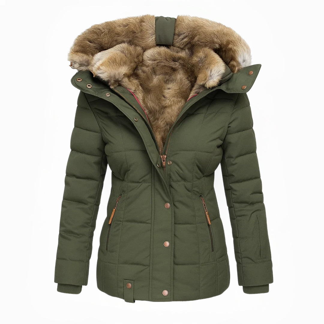 Hooded Quilted Winter Coat