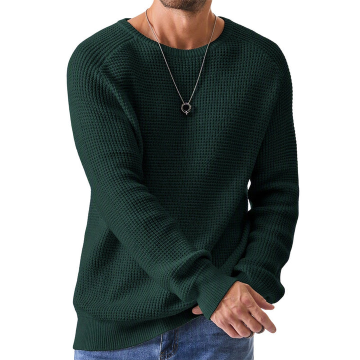 Textured Waffle Knit Sweater