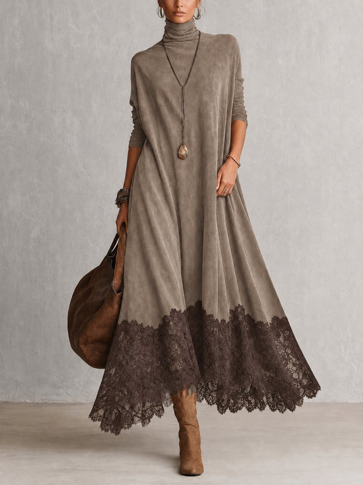 Vintage Suede Maxi Dress