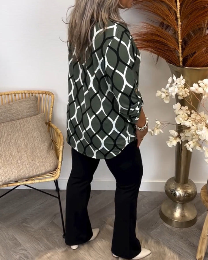 Graphic Print Blouse