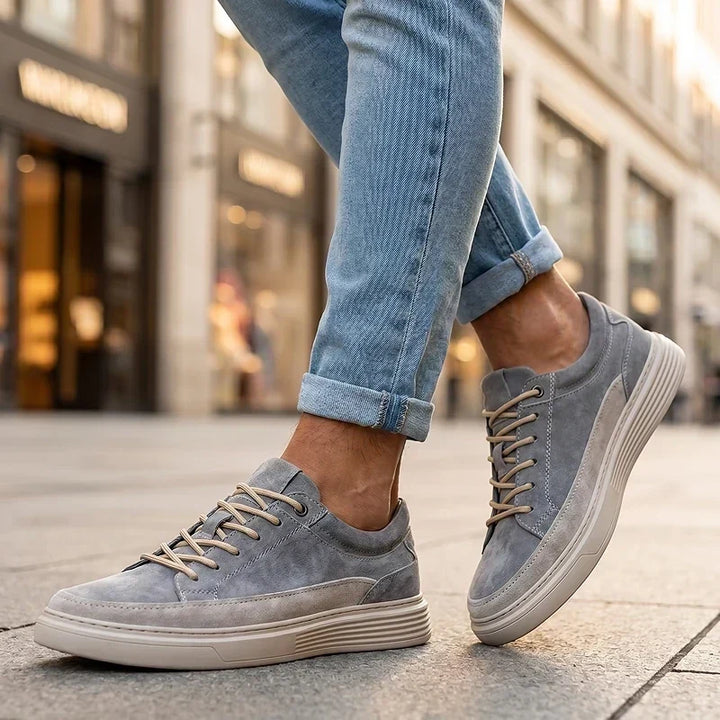 Suede Cushioned Casual Sneakers