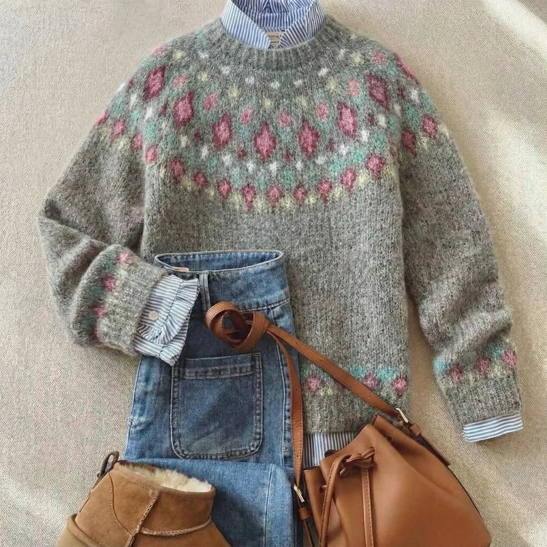 Chic Vintage Knit Sweater Anika
