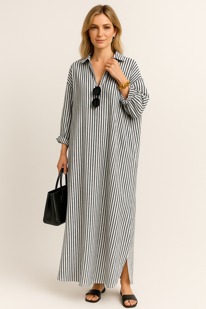 Slightly oversized shirt dress
