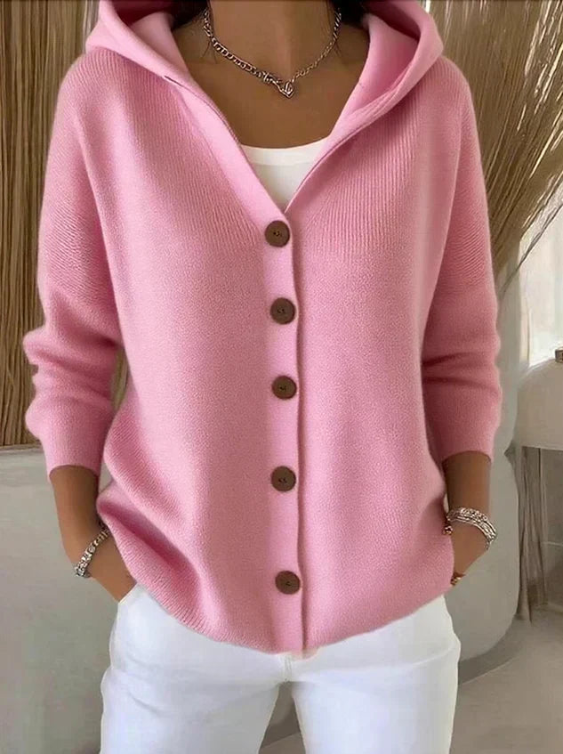 Hooded Knit Cardigan Everly