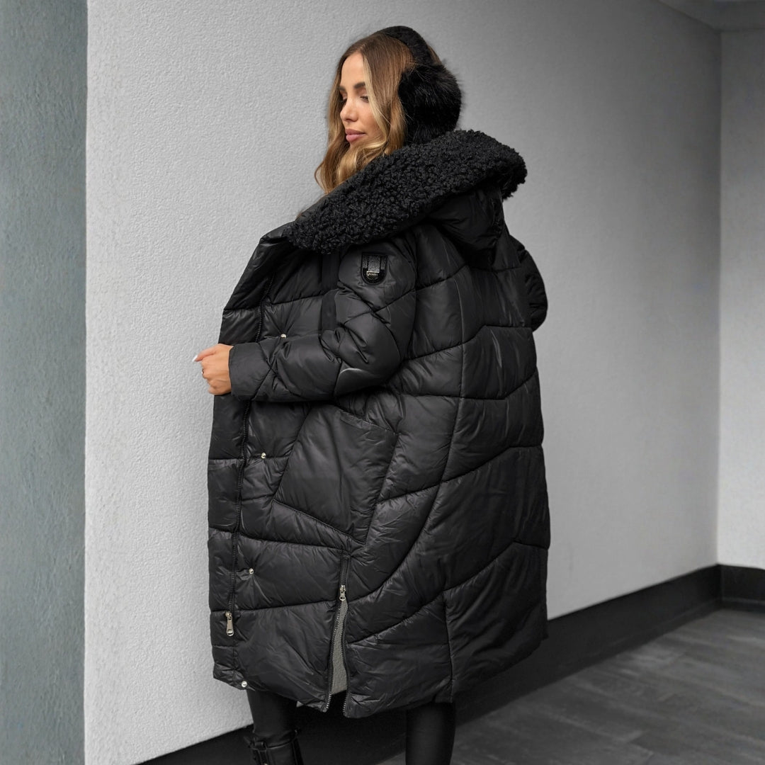 Quilted Coat with Hood