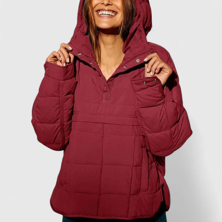 Waterproof Oversized Pullover Jacket with Hood