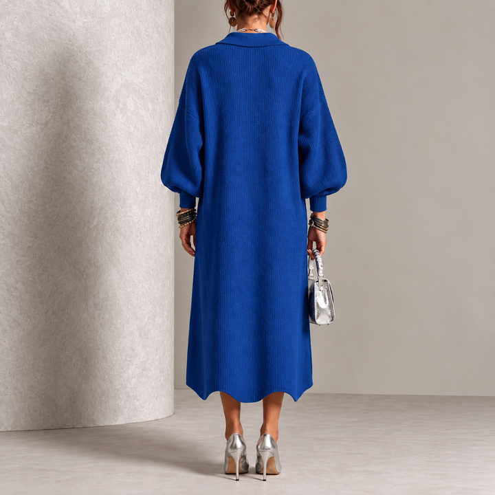 Elegant Button Knit Dress