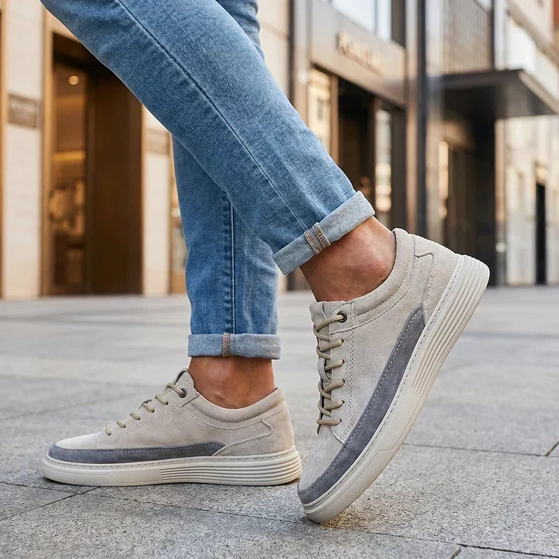 Suede Cushioned Casual Sneakers