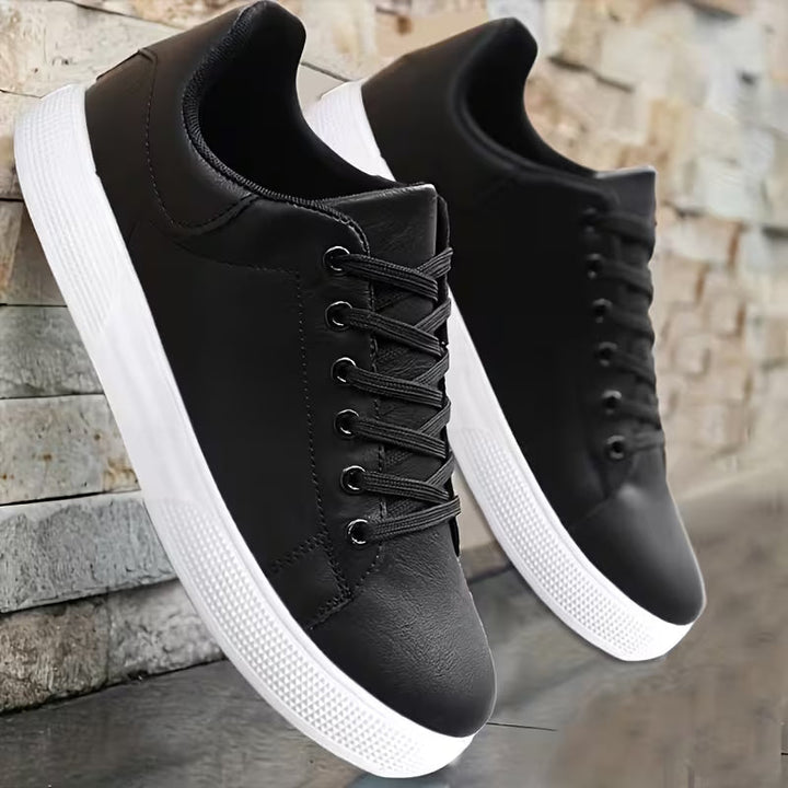 Casual Leather Lace-Up Shoes